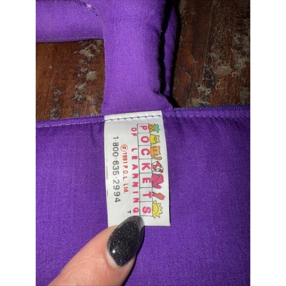 VTG 1991 POCKETS OF LEARNING LULLABY AND GOODNIGHT ZIP UP CLOTH CARRY BOOK - Picture 4 of 10